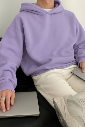 Rockwell Full Sleeve Solid Men Sweatshirt