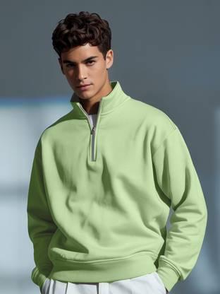 NOBERO Full Sleeve Solid Men Sweatshirt