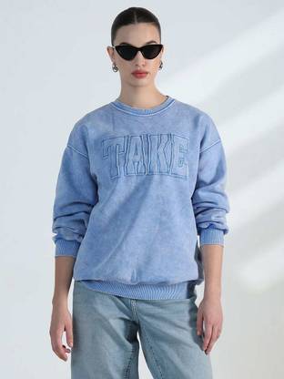 SHOWOFFFF Full Sleeve Solid Women Sweatshirt