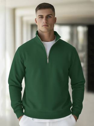 FashionAndYOUTH Full Sleeve Solid Men Sweatshirt