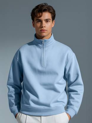 NOBERO Full Sleeve Solid Men Sweatshirt