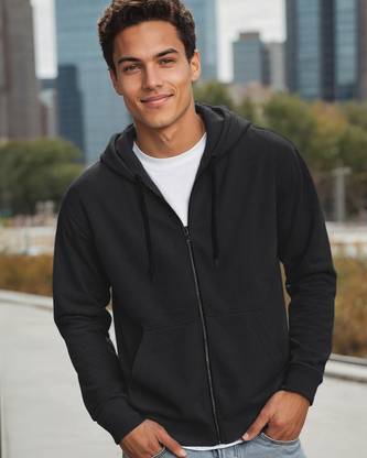 BEWAKOOF Full Sleeve Solid Men Sweatshirt