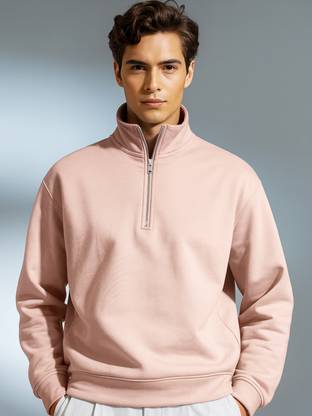 NOBERO Full Sleeve Solid Men Sweatshirt