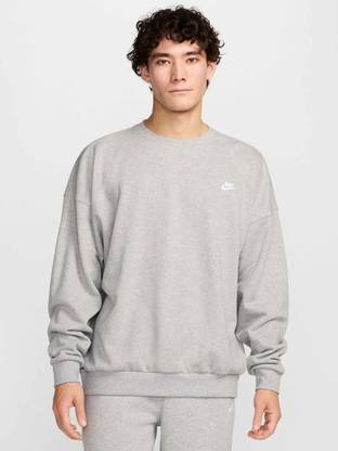 NIKE Full Sleeve Solid Men Sweatshirt