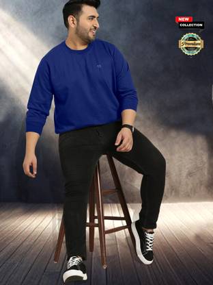 Triptee Full Sleeve Solid Men Sweatshirt