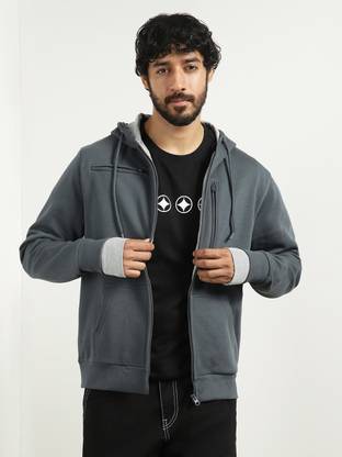 NOBERO Full Sleeve Solid Men Sweatshirt