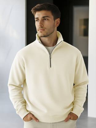 FashionAndYOUTH Full Sleeve Solid Men Sweatshirt