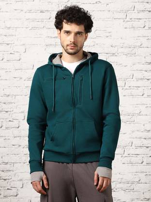 NOBERO Full Sleeve Solid Men Sweatshirt
