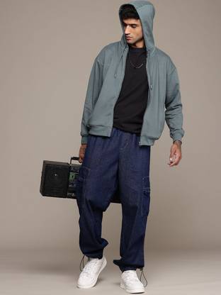 Roadster Full Sleeve Solid Men Sweatshirt