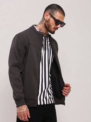 SHOWOFFFF Full Sleeve Solid Men Sweatshirt