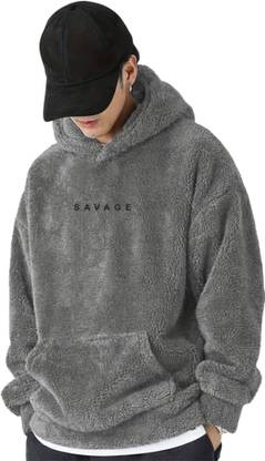 Be Savage Full Sleeve Solid Men Sweatshirt