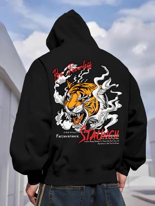 Jump Cuts Full Sleeve Printed Men Sweatshirt