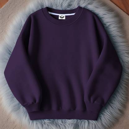 INFIRAX Full Sleeve Solid Men Sweatshirt