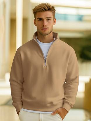 FashionAndYOUTH Full Sleeve Solid Men Sweatshirt