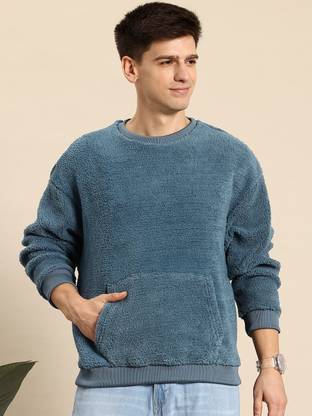 Mast & Harbour Full Sleeve Solid Men Sweatshirt