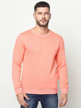 Full Sleeve Solid Men Sweatshirt