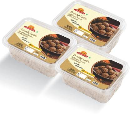 GHOTARAM Crunchy Peanut Sesame Laddu||Til Gond Laddo||Dry- Fruit LADDOO - Laddu-90g*3P Box