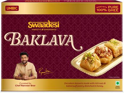 UNIBIC Pure Ghee Assorted Baklava Box by Swaadesi Box