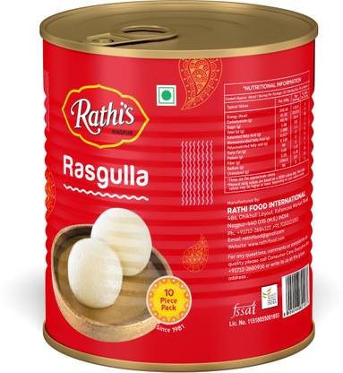 Rathi's Rasgulla | Pack Of 1 Tin