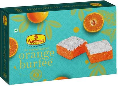 Haldiram's Orange Burfee Box