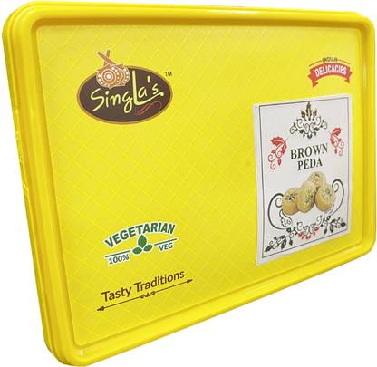 singla's Brown Peda Sweets Combo (Pack of 2*500gms, 1Kg) Box