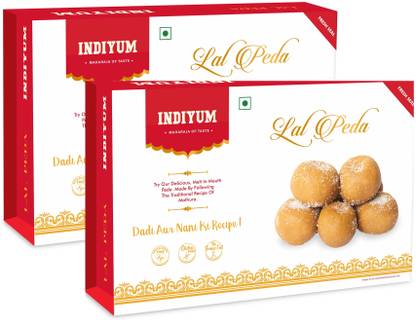 Indiyum Lal Peda | Traditional Mathura Sweet Box