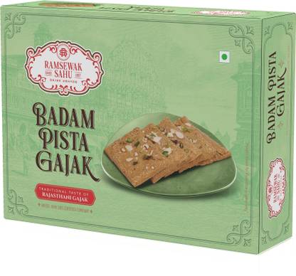 ramsewak sahu gajak udhyog Sahu Special Badam Pista Gajak 500gm Box Box