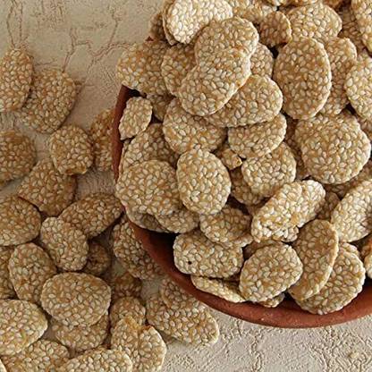 Nutri Hub Rewari / Revadi /Till Rewadi / Gur Revadi Jaggery Sweets (Winter Special Sweets) Pouch