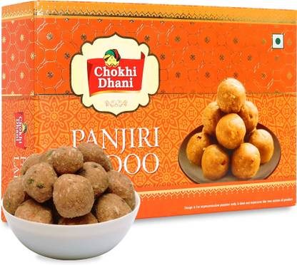 Chokhi Dhani Foods Panjiri Ladoo | Authentic Sweets | 400g | Festival Sweets Pouch
