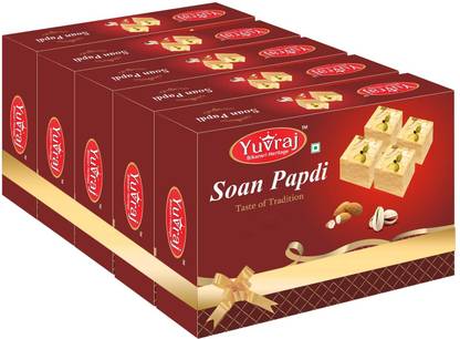 Yuvraj Food Product patisa sweets mithai combo pack ( 200 gm x 5 ) box Box