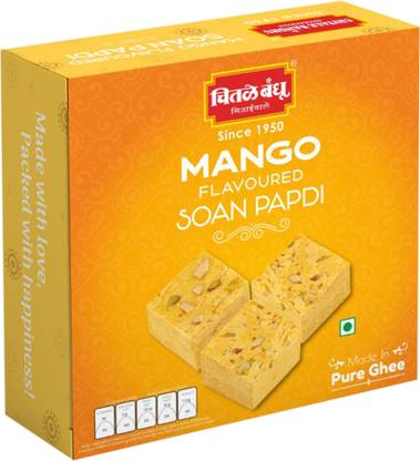 Chitale Bandhu Mithaiwale Mango Flavoured Soan Papdi Box