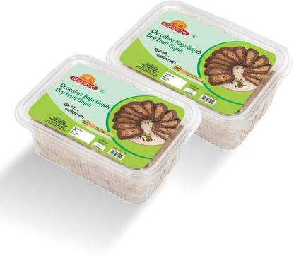 GHOTARAM Nut-Mix Chocolate GAJJAK||Chocolate GAJAK||Chocolate Til Dry-Fruit Gajak-90g*2P Box