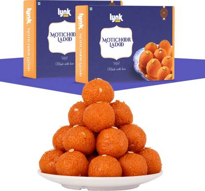 Lynk Motichoor Ladoo - Handcrafted Indian Mithai Box