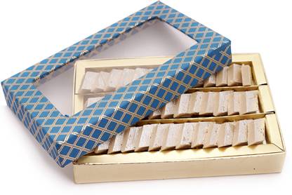 Jaiccha Sweets-Mini Kaju Katli Blue Box Box