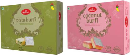 Haldiram's Pista Burfi & Coconut Burfi Combo Box