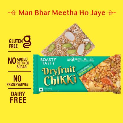 Roasty Tasty Bajra Chikki | Millet Chikki Bars | Peanut Chikki with Jaggery | Pouch