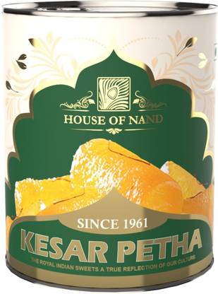 House of Nand Kesar Petha | Agra Special Saffron Sweet | Since 1961 | Packed In Tin