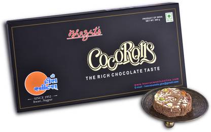 Bhagat's Heera Sweets CHOCO Flavored SonRolls Mithai 500GM PF1 Box