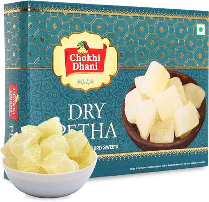 Chokhi Dhani Dry Agra ka Petha | Soft and Juicy Indian Sweet (Pack of 1) Box