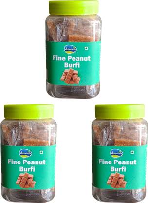 ABOORVA Fine Peanut Burfi Plastic Bottle