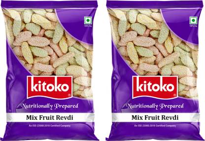 Kitoko Mix Fruit Revadi | Crunchy Rewari | Til Candy | Sesame Sweet | Til Rewadi Pouch Pouch
