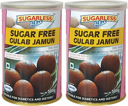 Sugarless Bliss Sugar Free Gulab Jamun (Combo-500g+500g) Can