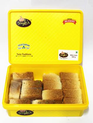 Singla Sweets Milk Cake 500g Delicious Barfi Box