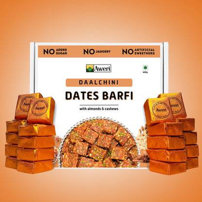 Aweri Dates Dry Fruit Barfi| No Added Sugar | Healthy Mithai | Dalchini Flavour Box