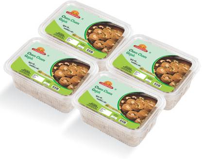 GHOTARAM Marwar Cham Cham Gajak||Kaju Cham Cham Mithai||Cashew Pistachio Gajak-90g*4P Box