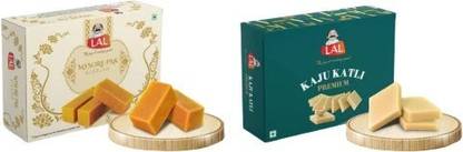 Lal Sweets Combo Pack of Mysore Pak and Kaju Katli Box