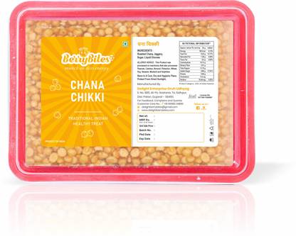 Delight Berrybites Chana Chikki | Bengal Gram | Gajak | with Jaggery | Box