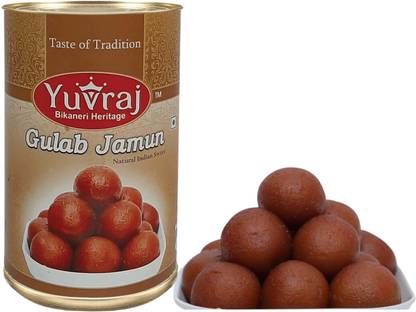 Yuvraj Food Product Gulab Jamun sweets Tin pack 500 gm pack Tin
