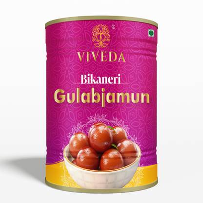 viveda Homemade Style Gulab Jamun Mix | Traditional Indian Sweets Tin