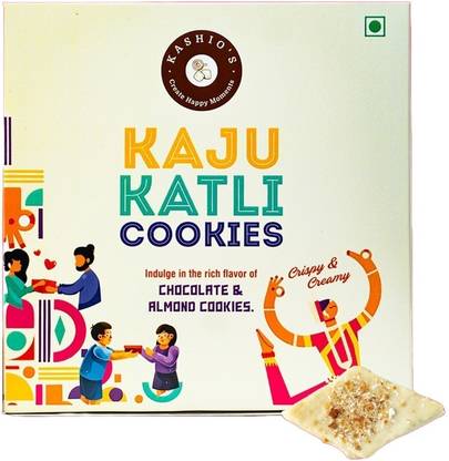 Kashio's Kaju Katli Almond Cookie 1 Box in 12 Pieces Box
